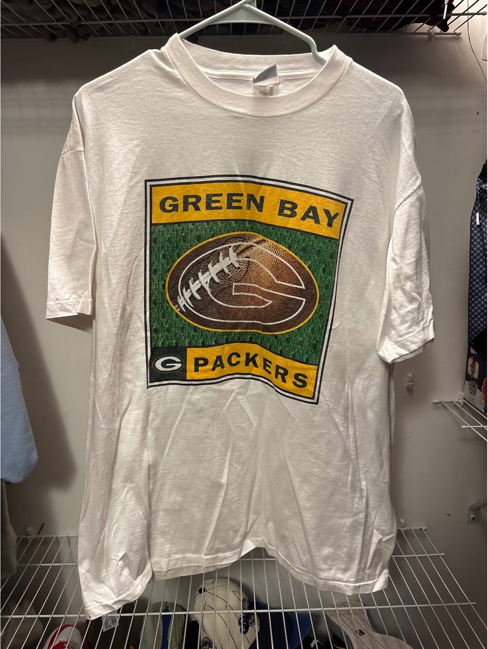Vintage Green Bay Packers Football Graphic T-Shirt